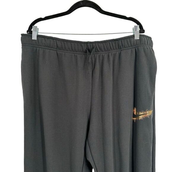 Nike Standard Fit Mid Rise Sweatpants Black Women’s 1X NWT - Picture 3 of 14